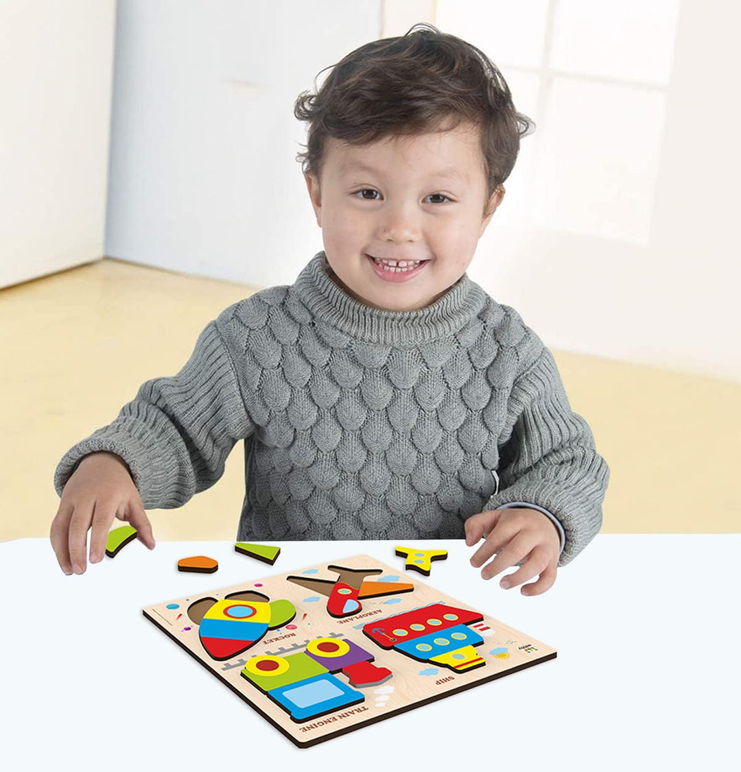Webby Learning Transport Wooden Puzzle