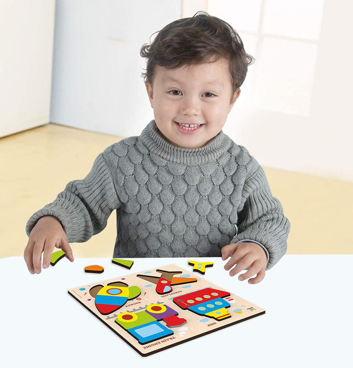 Webby Learning Transport Wooden Puzzle