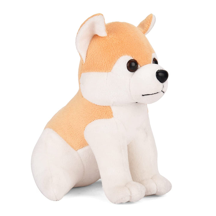 Webby Plush Husky Dog Stuffed Animal Puppy Soft Toy, Adorable Gifts for Kids and Adult, 20 CM (Beige)