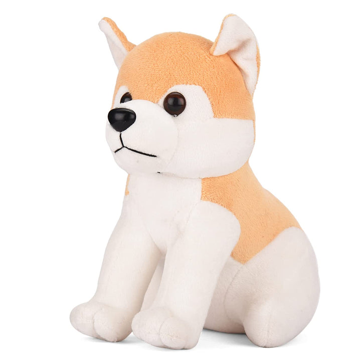 Webby Plush Husky Dog Stuffed Animal Puppy Soft Toy, Adorable Gifts for Kids and Adult, 20 CM (Beige)