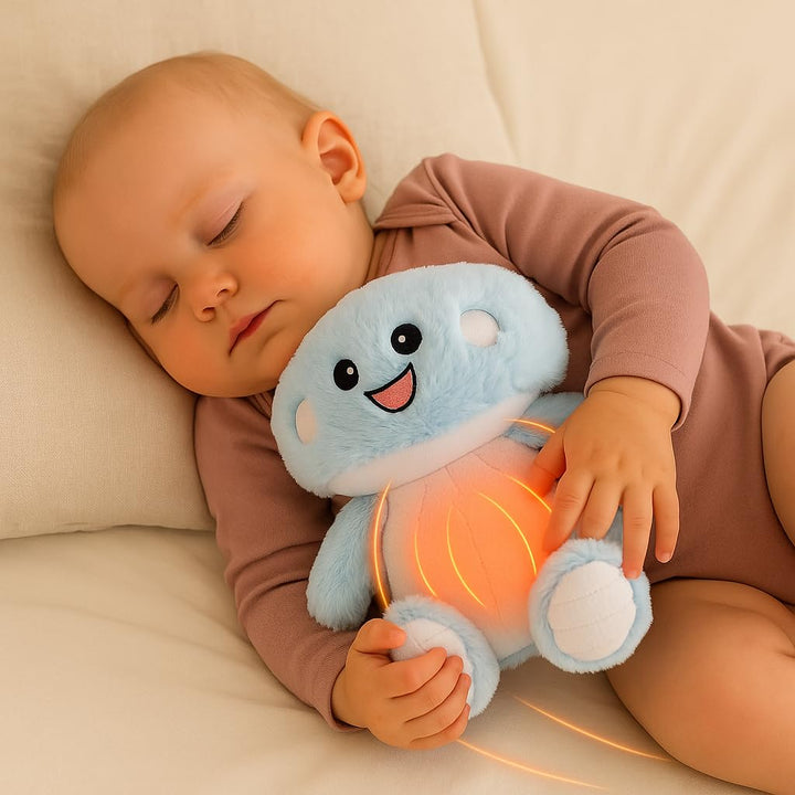 Webby Plush Mushroom Warm Soft Toy | Microwavable for Warmth | Microwavable Soft Toy | Lavender-Scented | Stress Relief Stuffed Toys for Toddler, Kids and Adults (Blue)