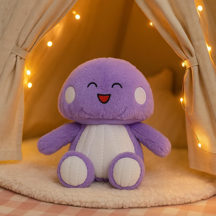 Webby Plush Mushroom Warm Soft Toy | Microwavable for Warmth | Microwavable Soft Toy | Lavender-Scented | Stress Relief Stuffed Toys for Toddler, Kids and Adults (Purple)