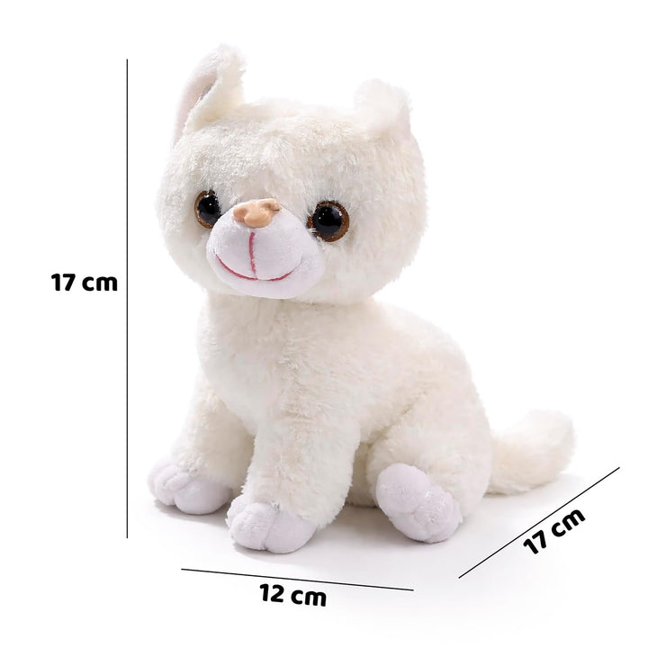 Webby Plush Sitting Cat Soft Toys | Cute Stuffed Animals for Kids and Adults