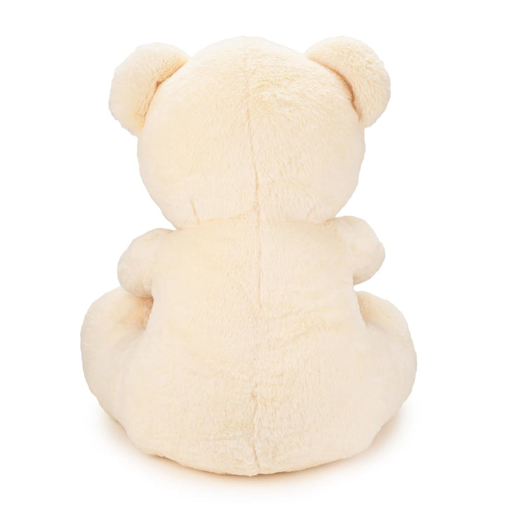 Webby Plush Huggable Teddy Bear with Heart Soft Toys 30 CM (Beige)