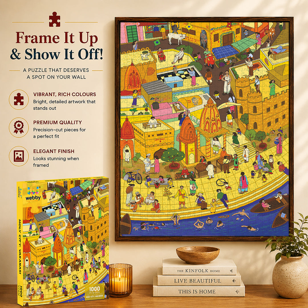 Webby Holy City Varanasi Jigsaw Puzzle, 1000 Pieces