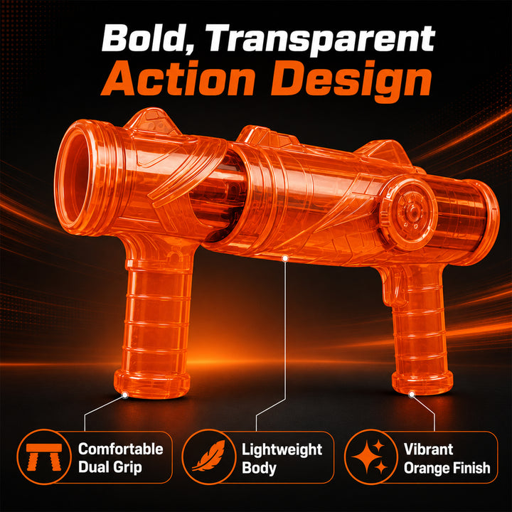 Webby Sonic Blaster Toy Gun with Soft Foam Balls for Kids | Ages 6+, Dual Grip Design, Easy Pump Action, Indoor & Outdoor Play, Lightweight Visit the Webby Store