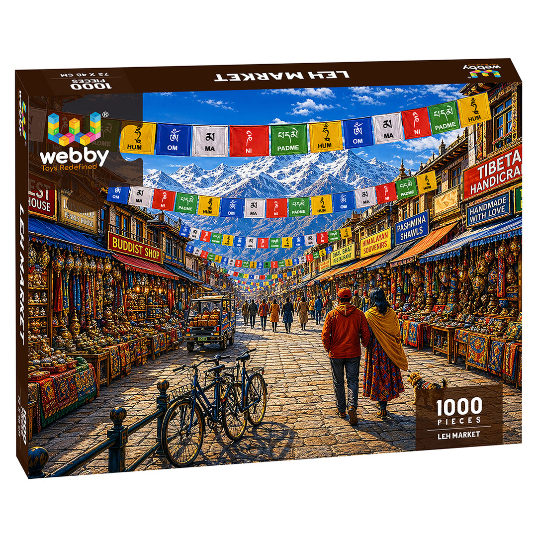 Webby Leh Market Jigsaw Puzzle 1000 Pieces | Vibrant Colours, Frame-Worthy Artwork, For 14+ Years, Family & Friends