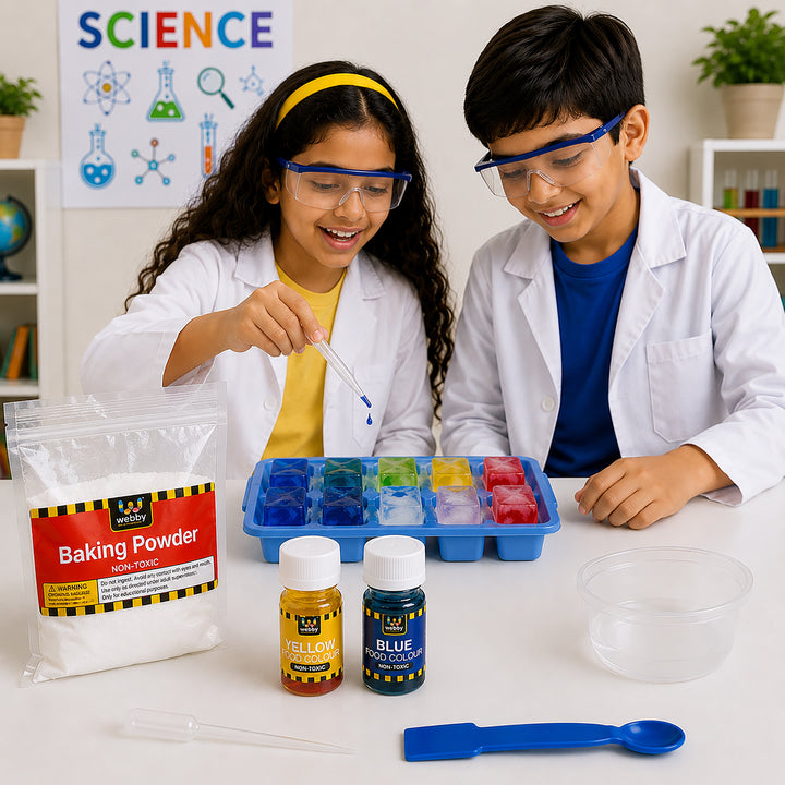 Webby DIY Fizz and Fun Chemistry Kit for Kids | My First Science Experiment Kit | Birthday Gift | Educational Learning Toy for 8+ Years Boys and Girls