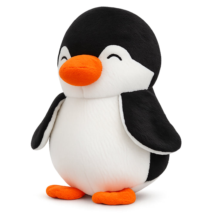 Webby Soft Animal Plush Penguin Toy 20cm, Black