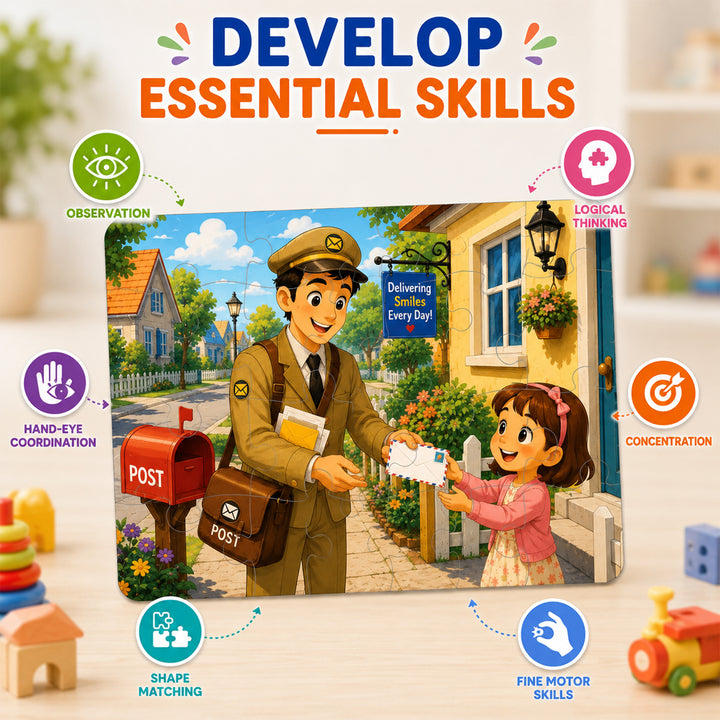 Webby Our Helpers Level Up Jigsaw Puzzle for Kids | 6 Puzzles in Box, 9-16 Pieces, Age 2+ Years