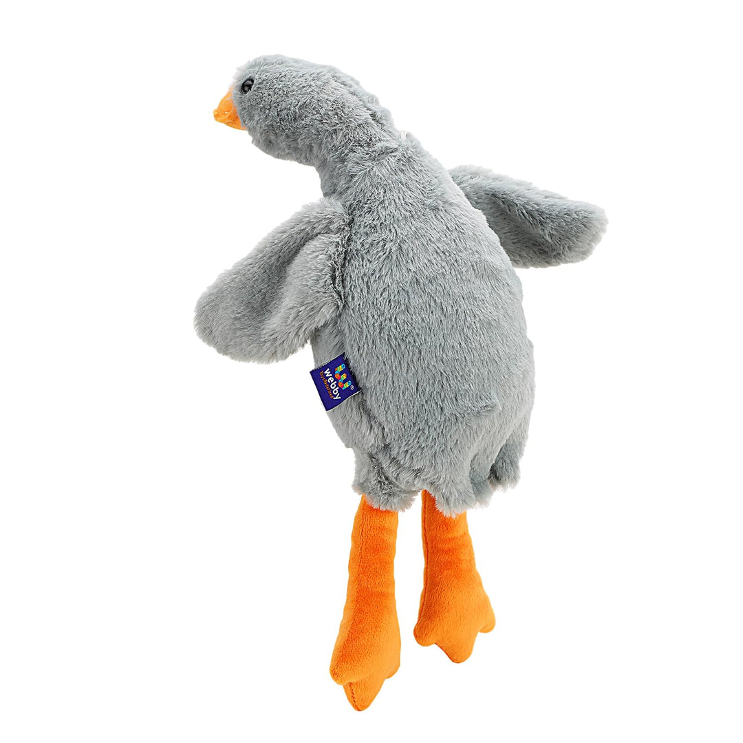 Webby Plush Adorable Cute Duck Soft Toy for Kids and Adults - 40 CM (Grey)