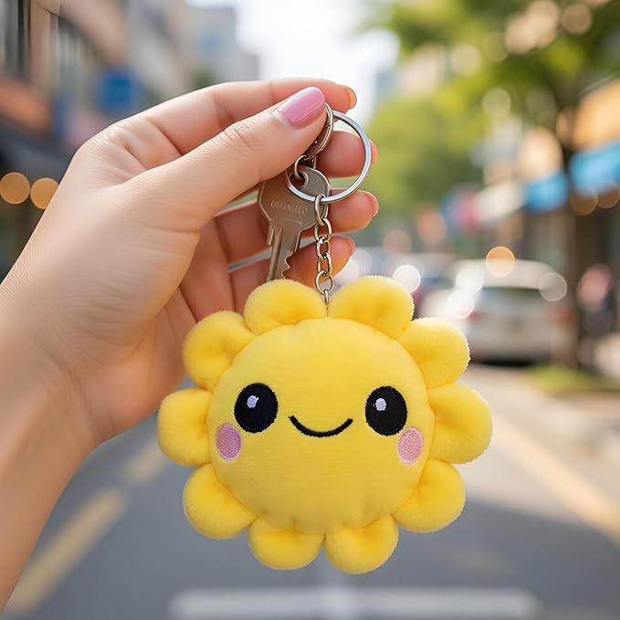 Webby Plush Sunflower Soft Toy with Keychain