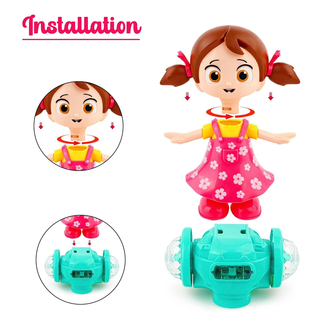 Webby Dancing Girl Musical Toy with Lights