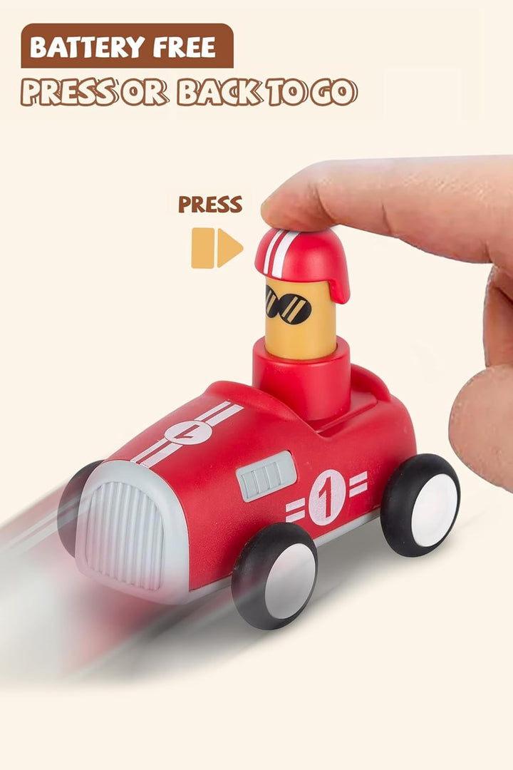 Webby Push and Go Racing Car | Friction Power Vehicles | Kids Play Set | Fun Vehicle | Baby's First Car | Push Along Toy for Kids