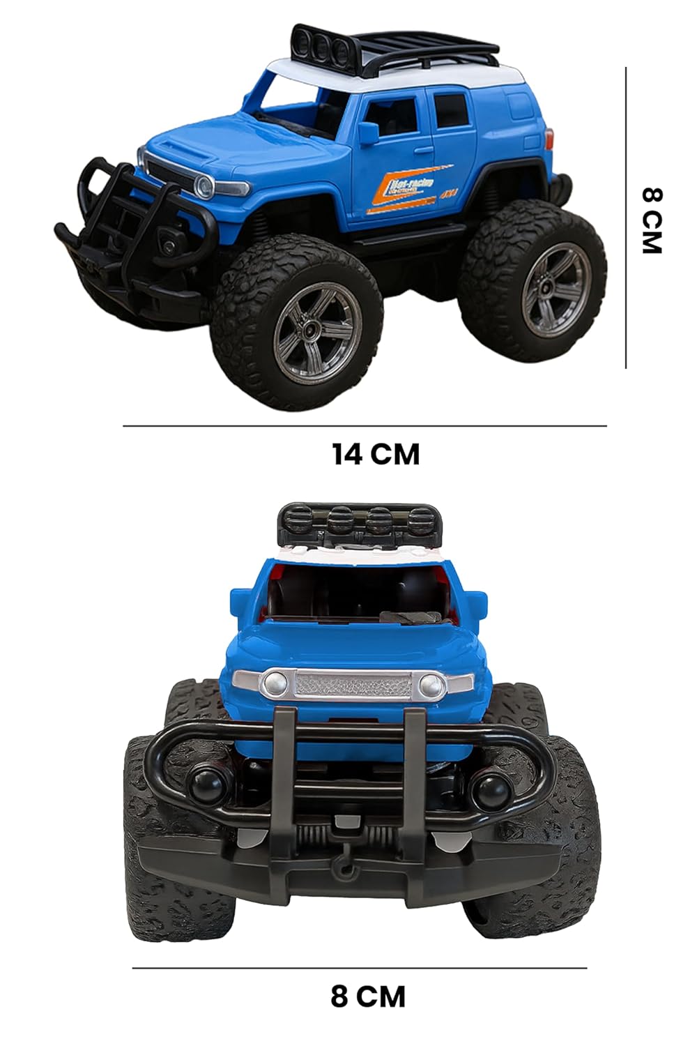 Webby Off-Road Remote Control Monster Truck for Boys | Multi-Direction Control | Birthday Gift for Boys & Girls | RC Car with Rechargeable Battery USB Cable (Blue), 3+ Years