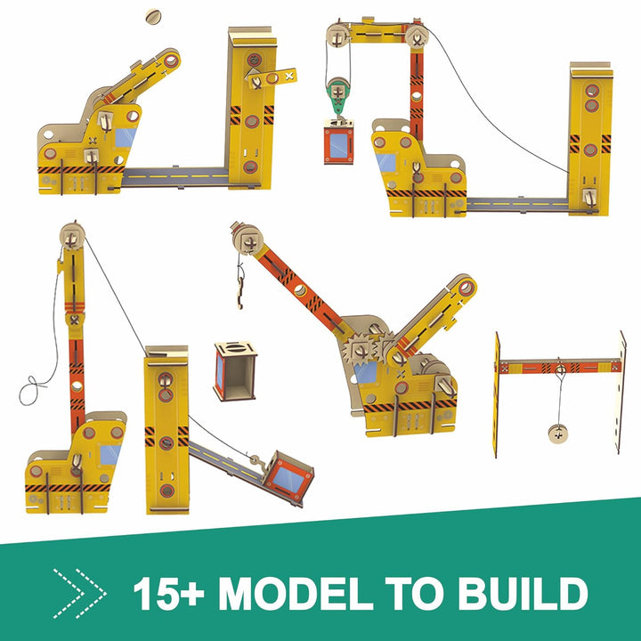 Webby DIY Wooden MECHAGENIUS Physics Kit  (Medium)