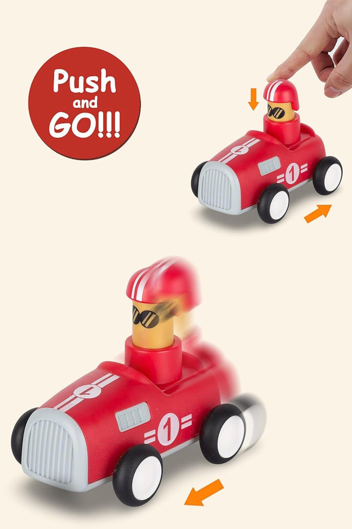 Webby Push and Go Racing Car | Friction Power Vehicles | Kids Play Set | Fun Vehicle | Baby's First Car | Push Along Toy for Kids