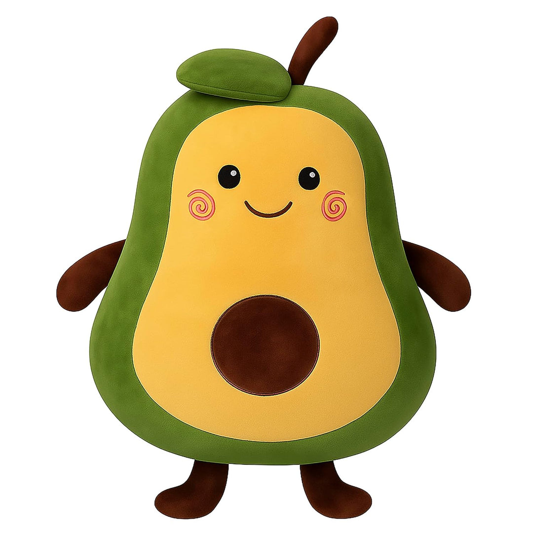 Webby Cute Avocado Plush Soft Toy | Huggable Kids Room Decor | Birthday Gift | Stuffed Toy with Adorable Face for Kids and Adults