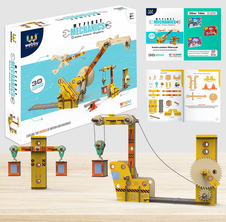 Webby DIY Wooden Physics Kit | STEAM Learner | Science Kit