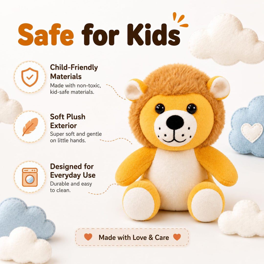 Webby Plush Lion Soft Toy Stuffed Animal for Kids