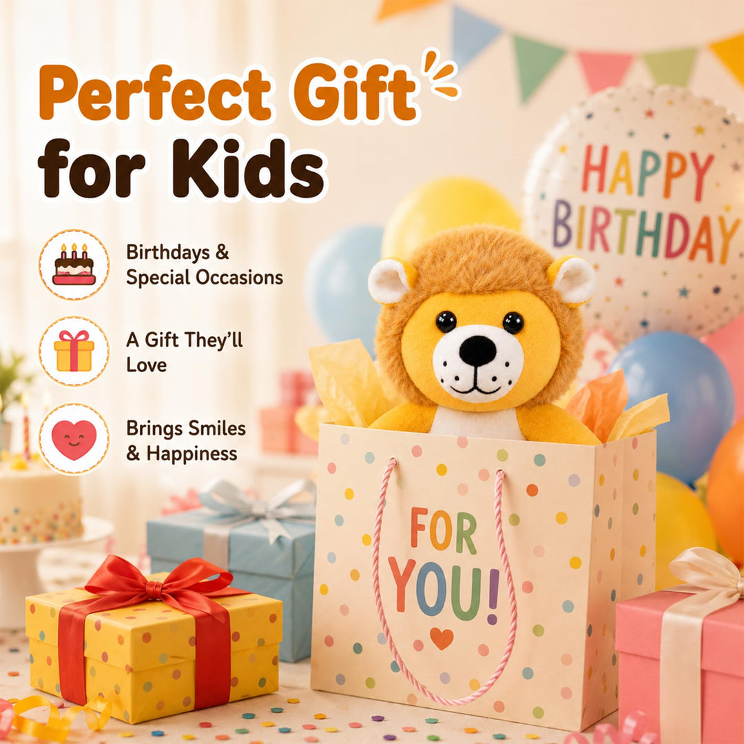 Webby Plush Lion Soft Toy Stuffed Animal for Kids