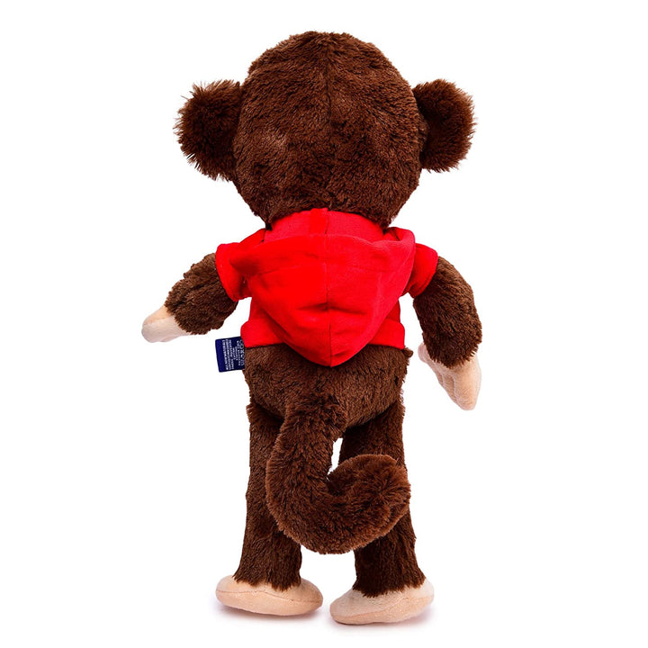 Webby Plush Adorable Smiling Monkey Soft Toys for Kids and Adult 45 cm (Dark Brown)