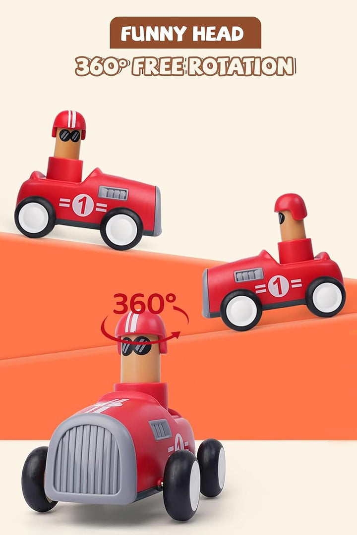 Webby Push and Go Racing Car | Friction Power Vehicles | Kids Play Set | Fun Vehicle | Baby's First Car | Push Along Toy for Kids