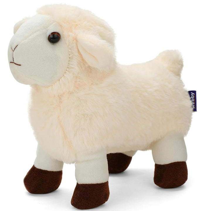 Webby Plush Adorable Standing Sheep Soft Toys for Kids (20 CM)