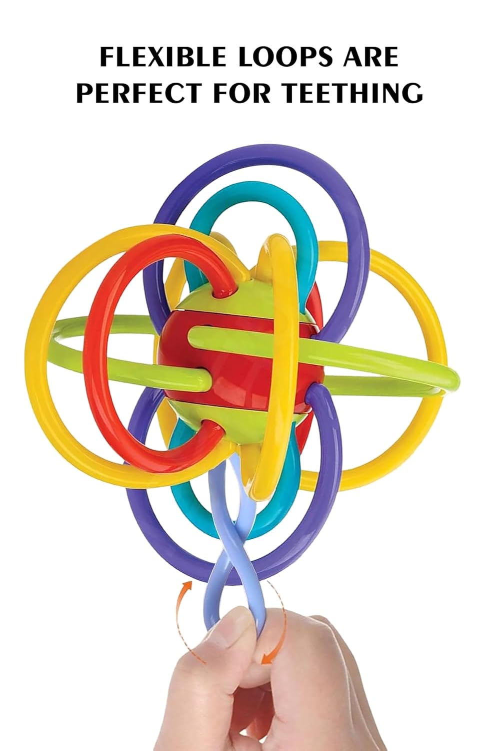 Webby Teether Rings with Rattle Sound Toys for New Born Baby