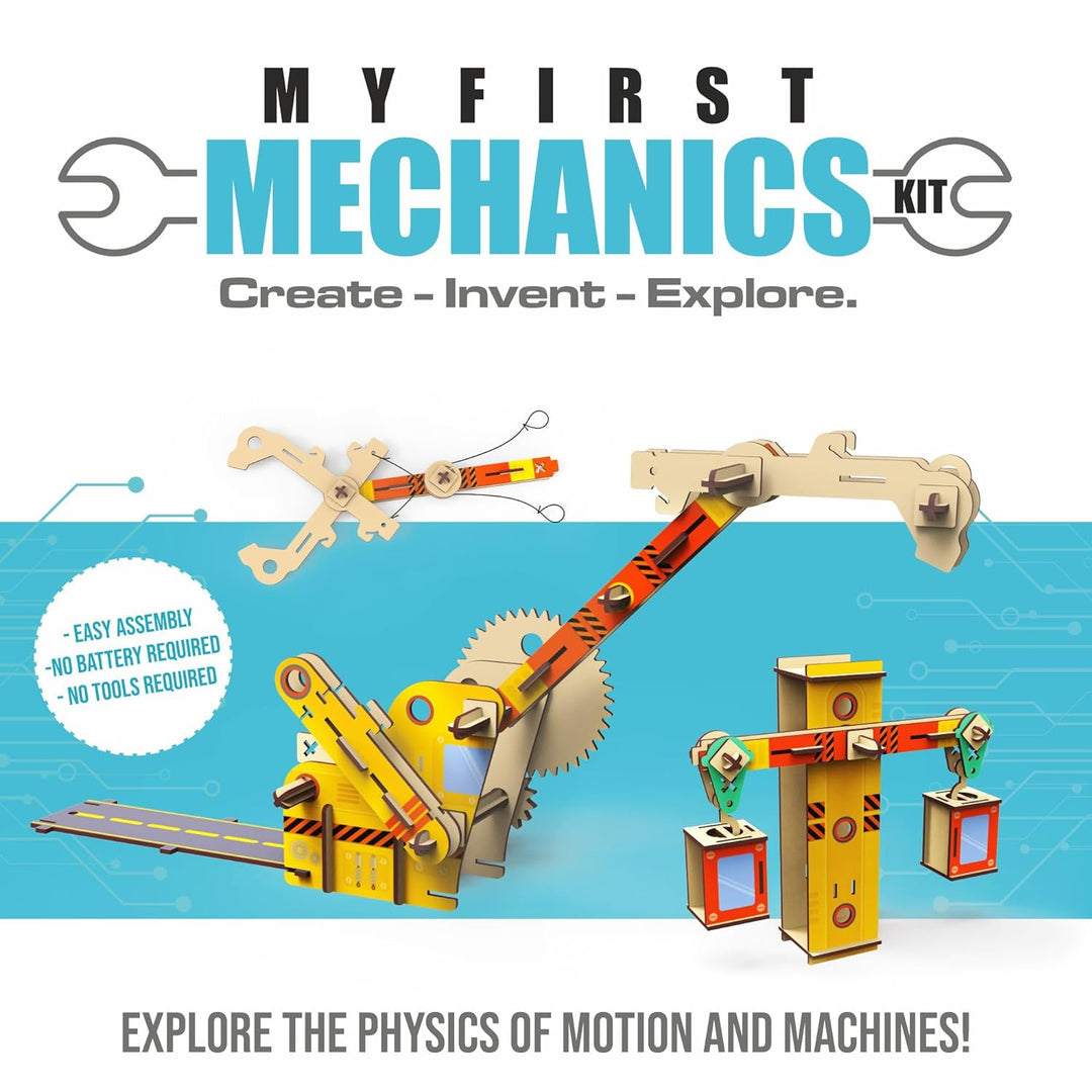 Webby DIY Wooden MECHAGENIUS Physics Kit  (Medium)