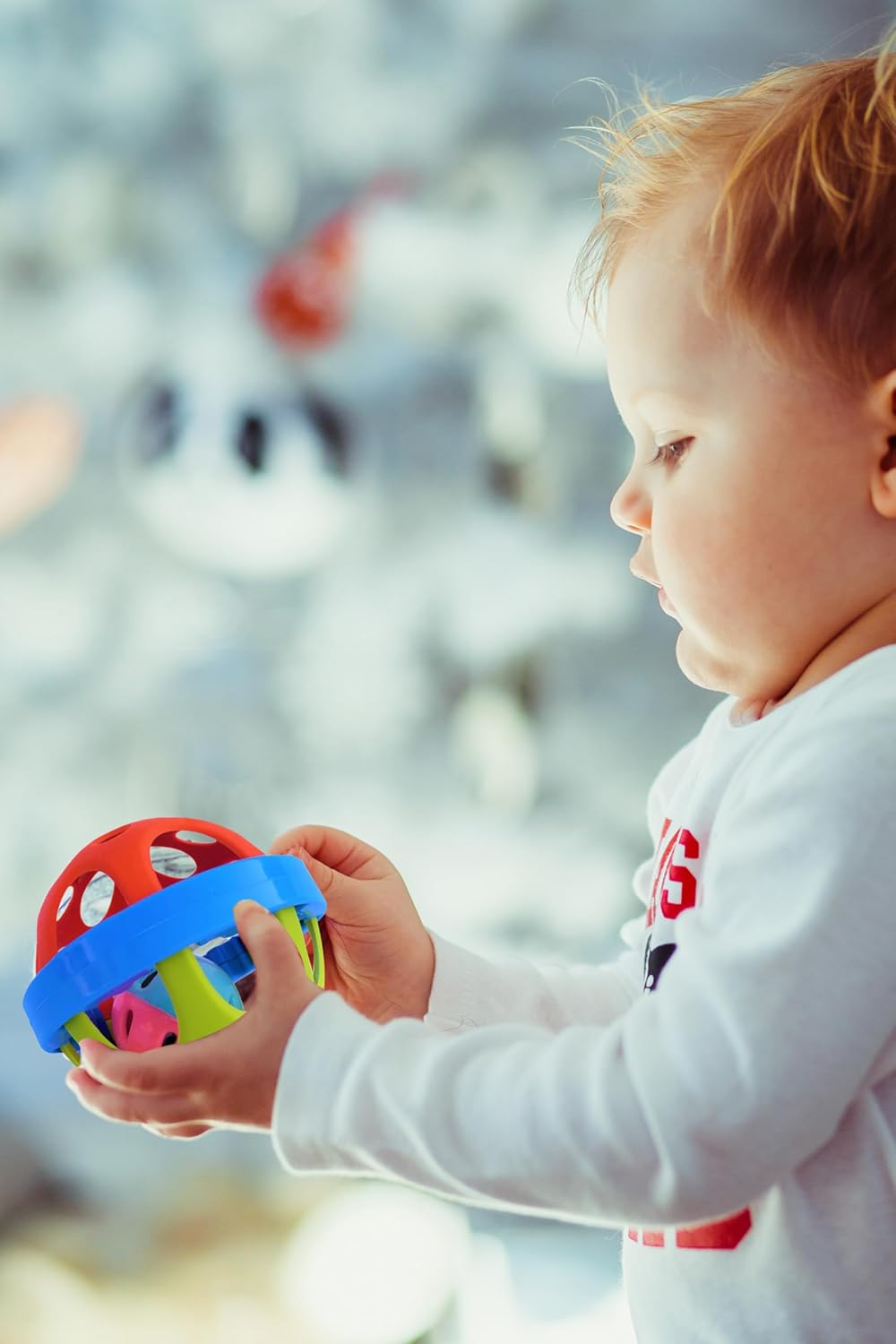 Webby Baby Rattle Ball and Dumbbell Set | Attractive Colourful Play Set | Baby Rattle | Grasp and Shake Toy for Kids