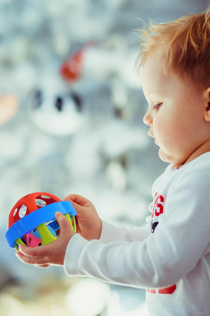 Webby Baby Rattle Ball and Dumbbell Set | Attractive Colourful Play Set | Baby Rattle | Grasp and Shake Toy for Kids