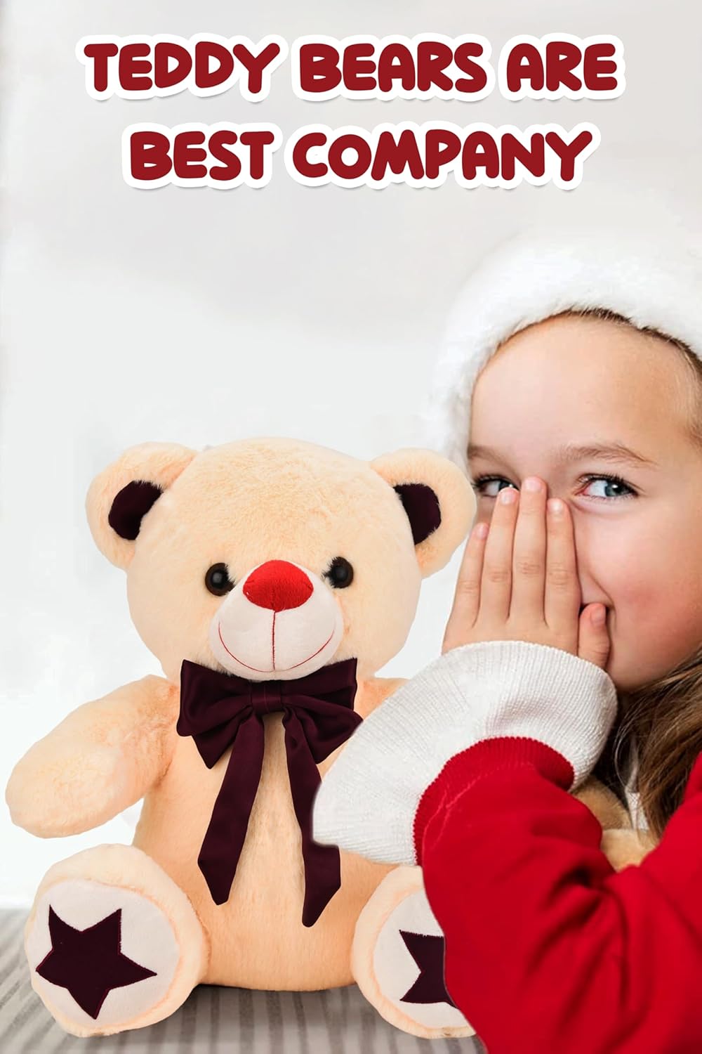 Webby Plush Cute and Adorable Teddy Bear with Star Paw