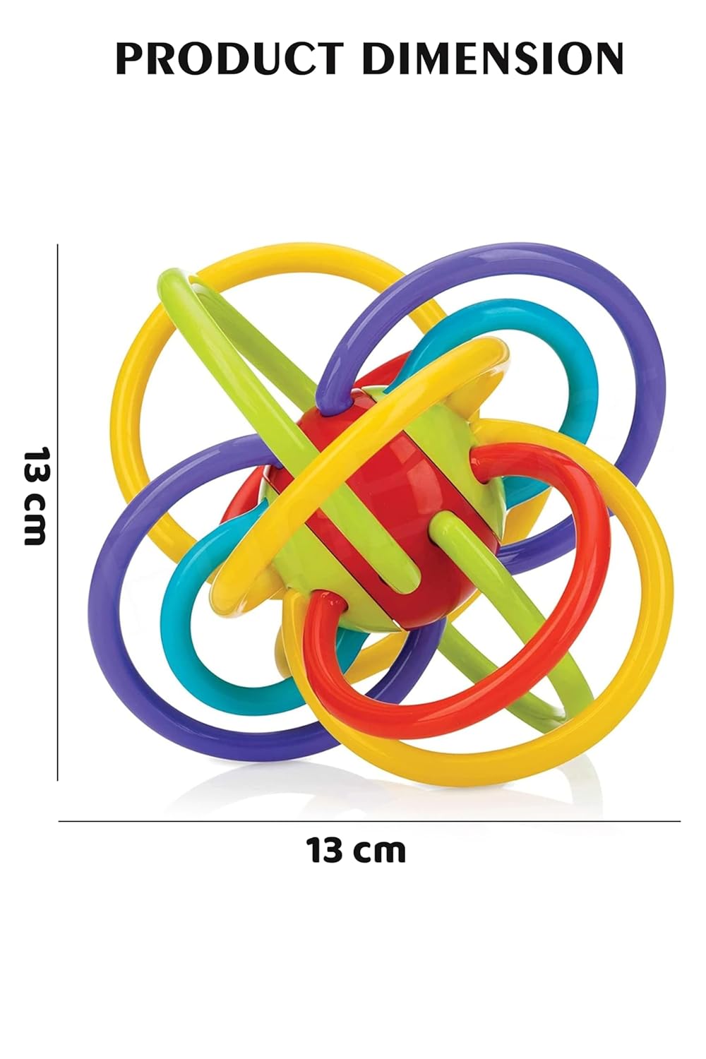 Webby Teether Rings with Rattle Sound Toys for New Born Baby