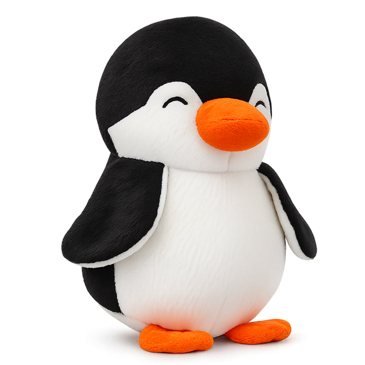 Webby Soft Animal Plush Penguin Toy 20cm, Black