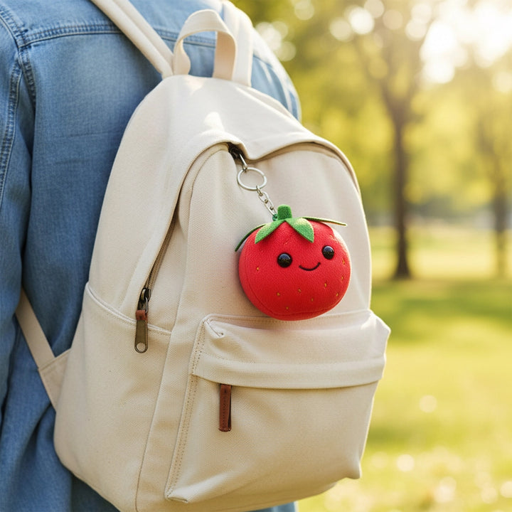 Webby Plush Strawberry Soft Toy with Keychain for Boys Girls and Adults - 1 Piece