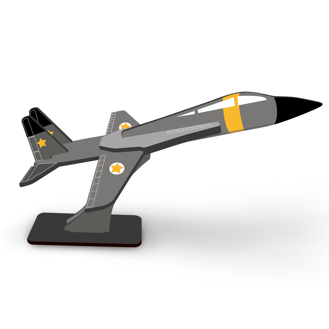 Webby Wooden DIY Paint Fighter Jet Art and Craft Toy | Birthday Return Gift | Colour Paint Activity Kit for Kids