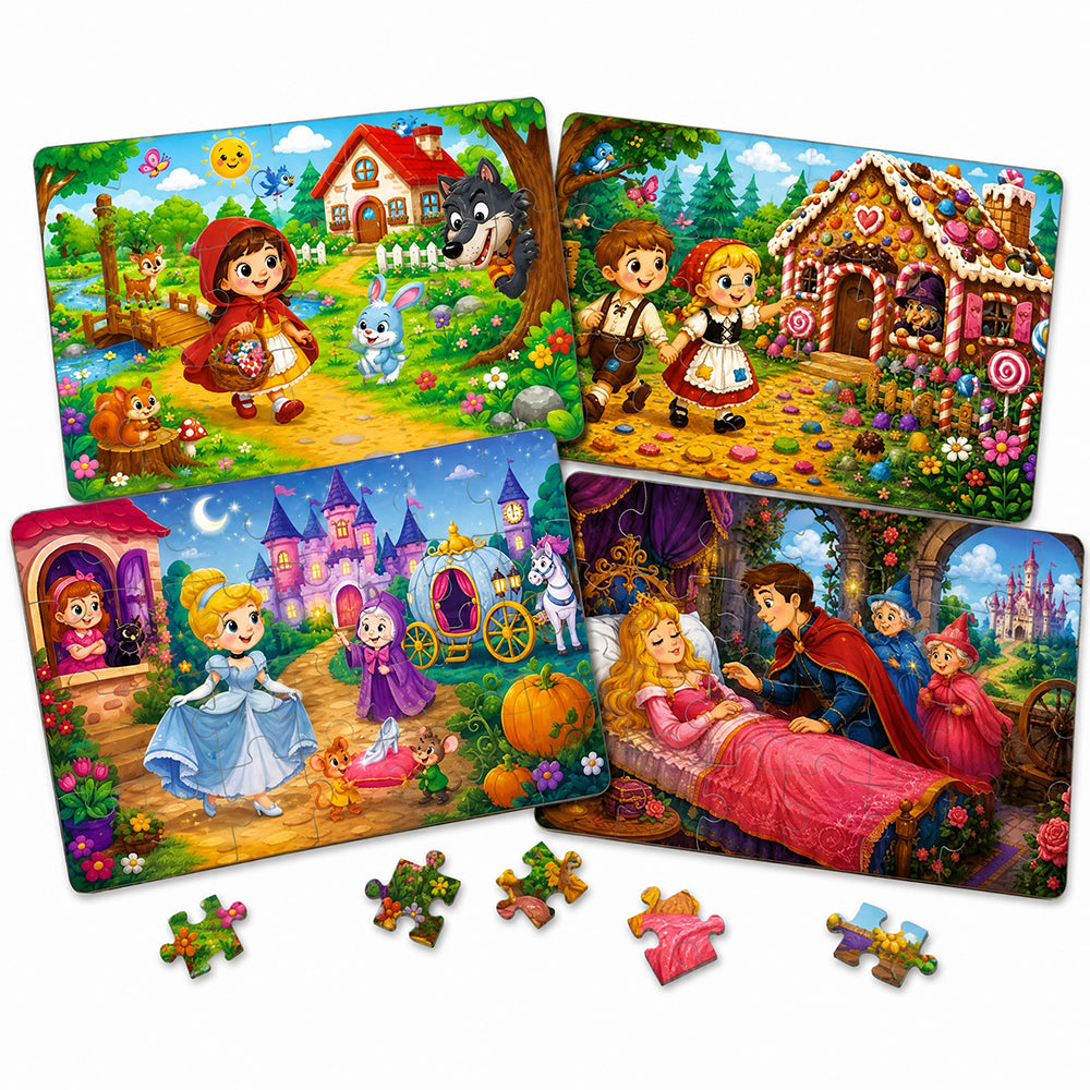 Webby Magical Stories Level Up Jigsaw Puzzle for Kids | 4 Puzzles in a Box, 21-28 Pieces, Age 4+ Years