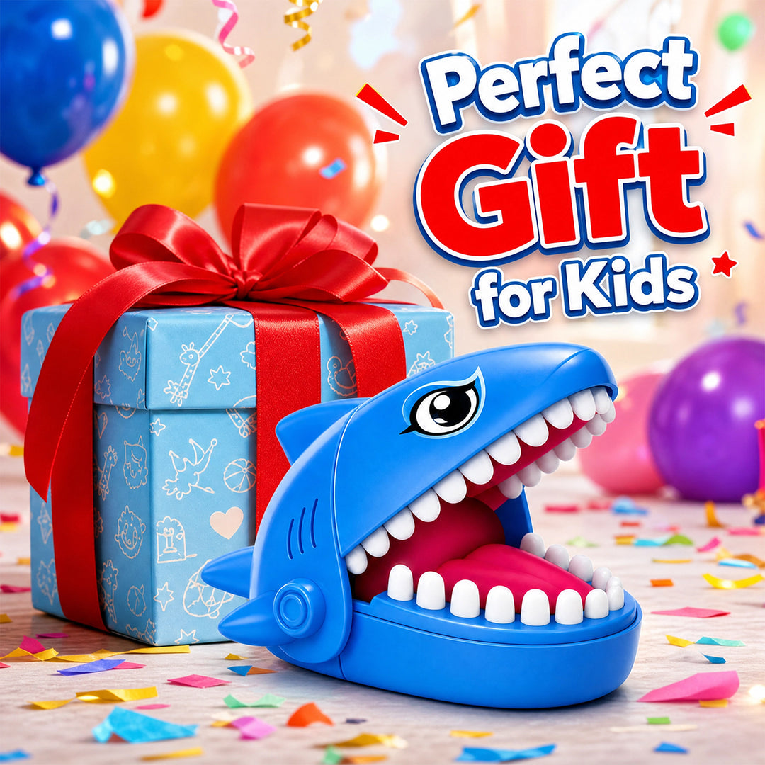 Webby Biting Shark Game for Kids | Ages 3+ Years, 1-4 Players, No Batteries Required