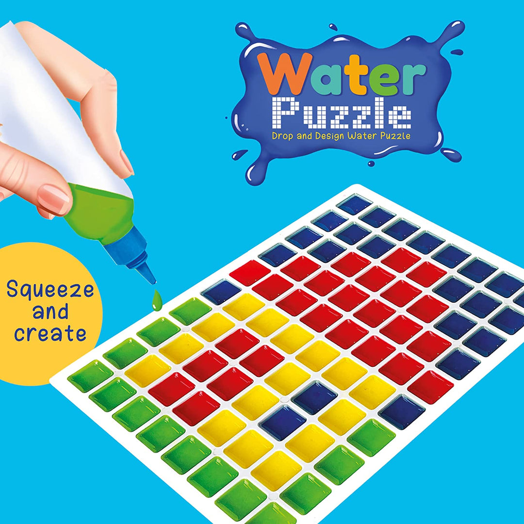 Webby DIY Art and Craft Drop and Design Water Puzzle with Tray
