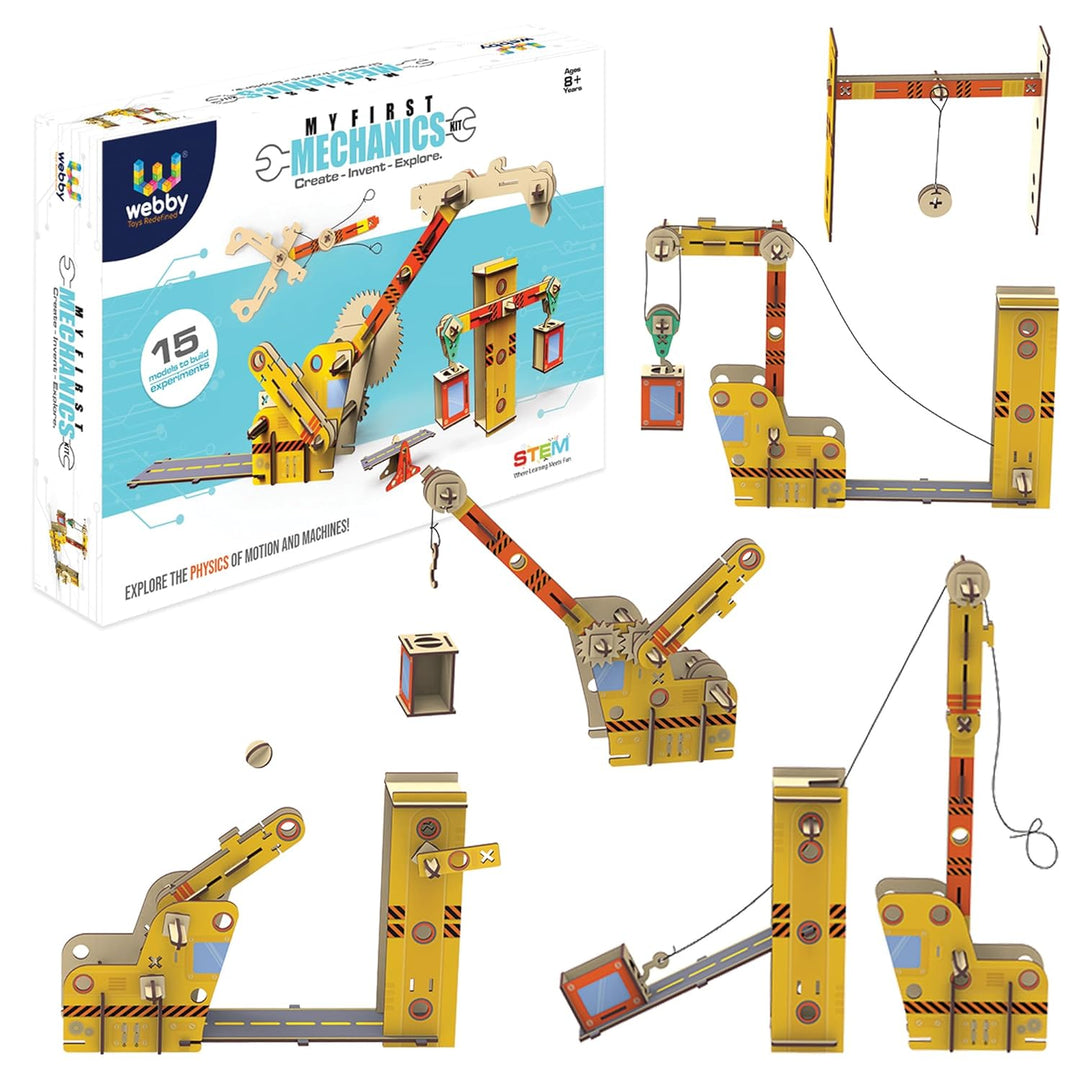 Webby DIY Wooden MECHAGENIUS Physics Kit  (Medium)