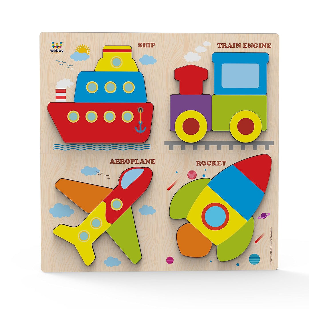 Webby Learning Transport Wooden Puzzle