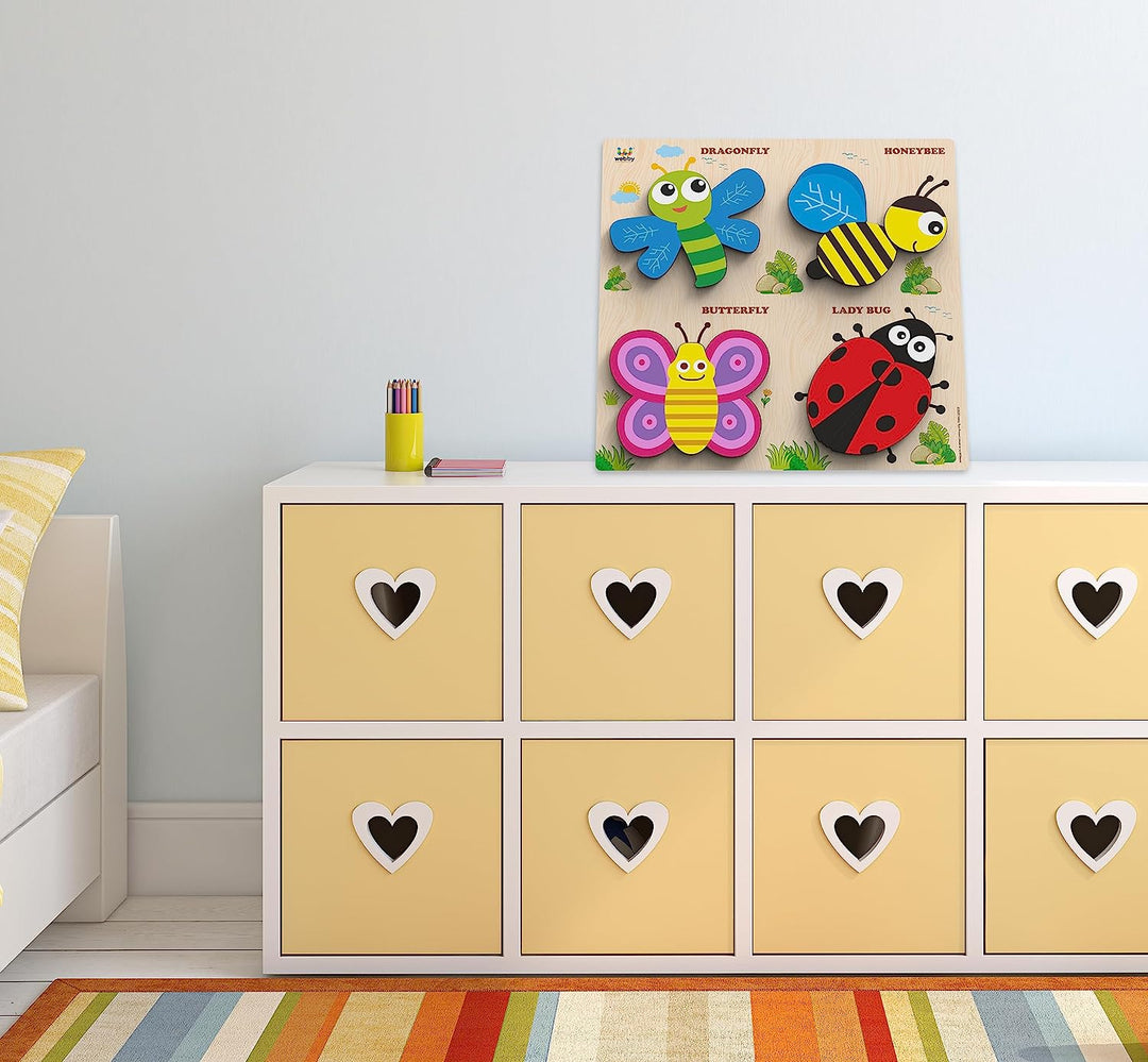 Webby Learning Insects Wooden Puzzle