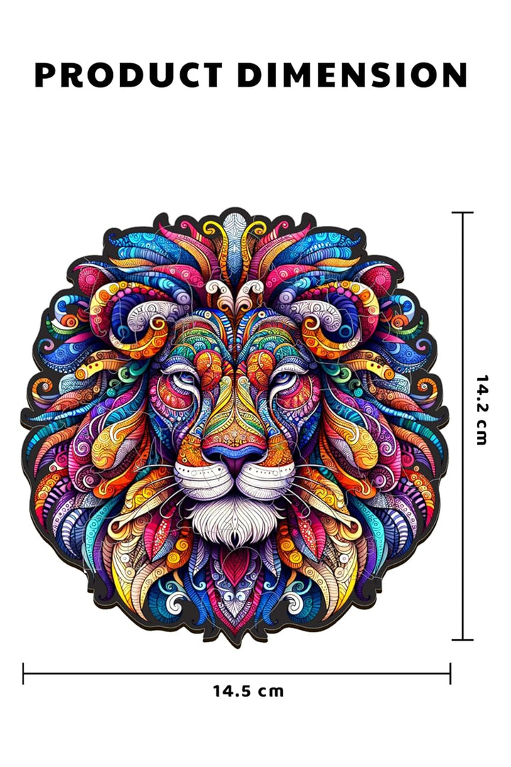 Webby Lion King Jigsaw Puzzle | Majestic  Wooden Puzzle (30 pieces)