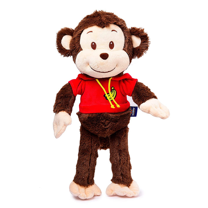 Webby Plush Adorable Smiling Monkey Soft Toys for Kids and Adult 45 cm (Dark Brown)