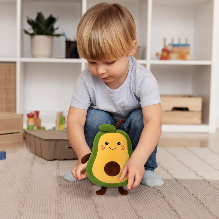 Webby Cute Avocado Plush Soft Toy | Huggable Kids Room Decor | Birthday Gift | Stuffed Toy with Adorable Face for Kids and Adults