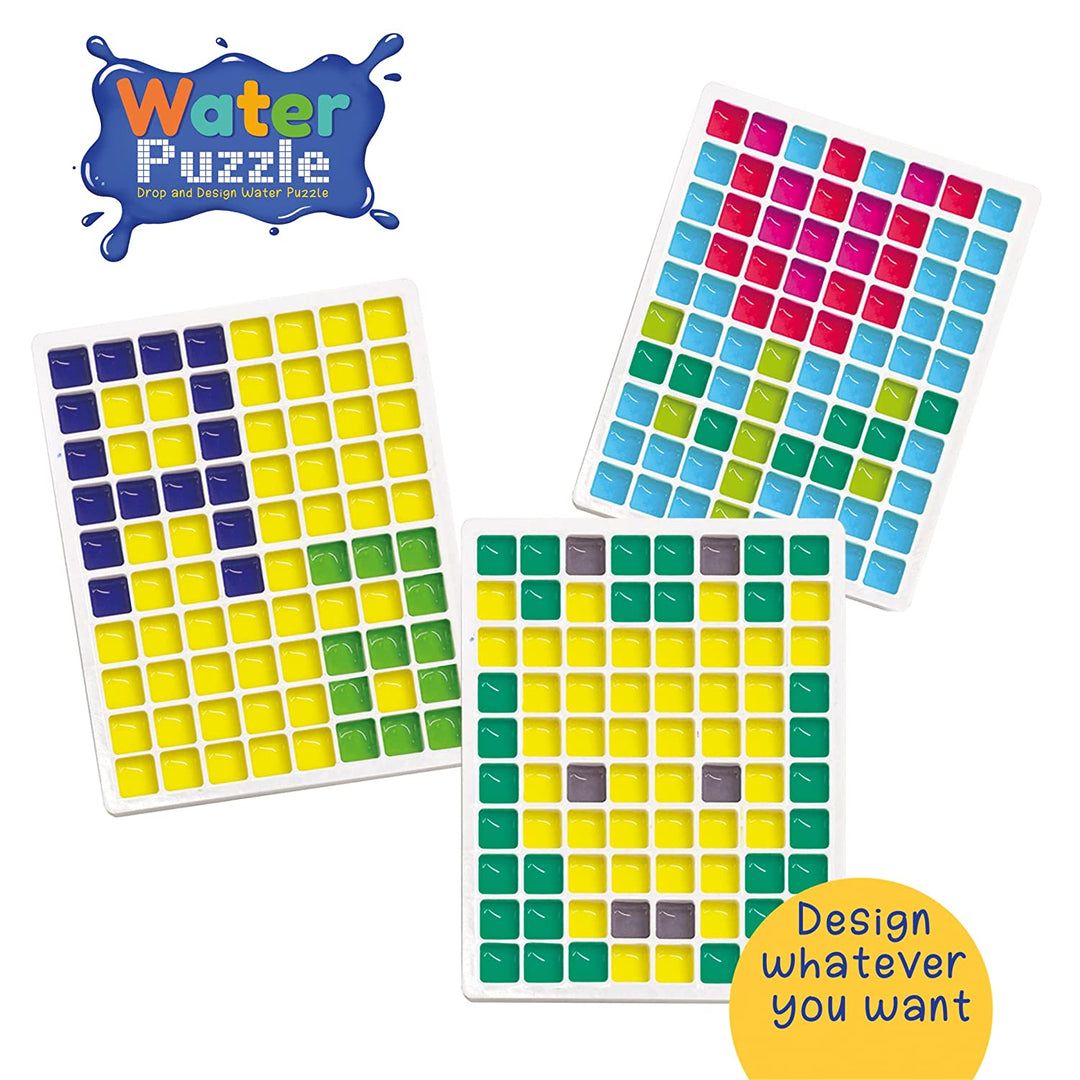 Webby DIY Art and Craft Drop and Design Water Puzzle with Tray