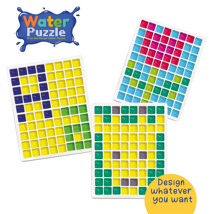 Webby DIY Art and Craft Drop and Design Water Puzzle with Tray