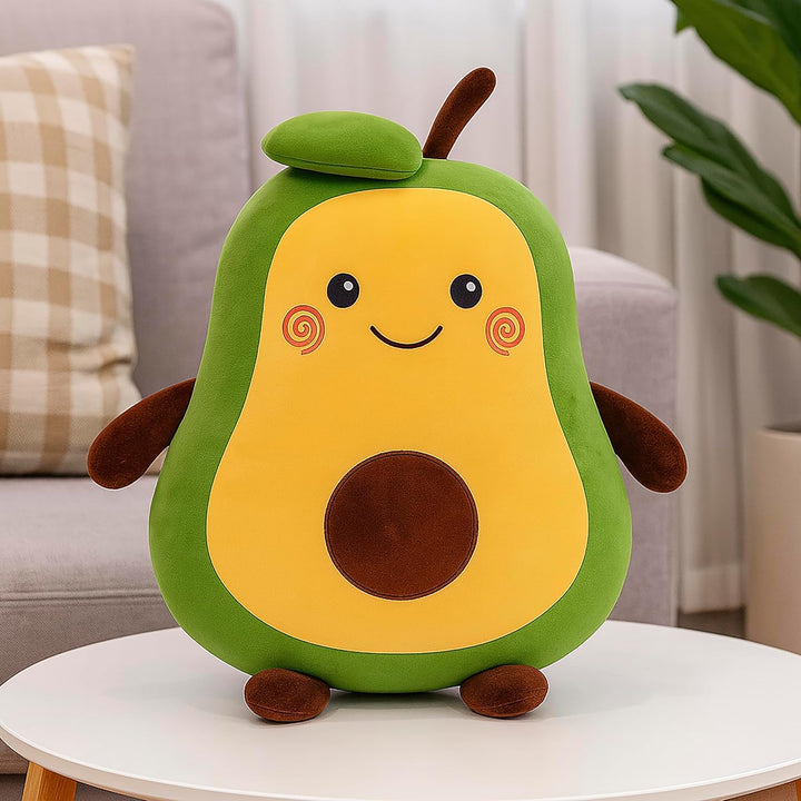Webby Cute Avocado Plush Soft Toy | Huggable Kids Room Decor | Birthday Gift | Stuffed Toy with Adorable Face for Kids and Adults