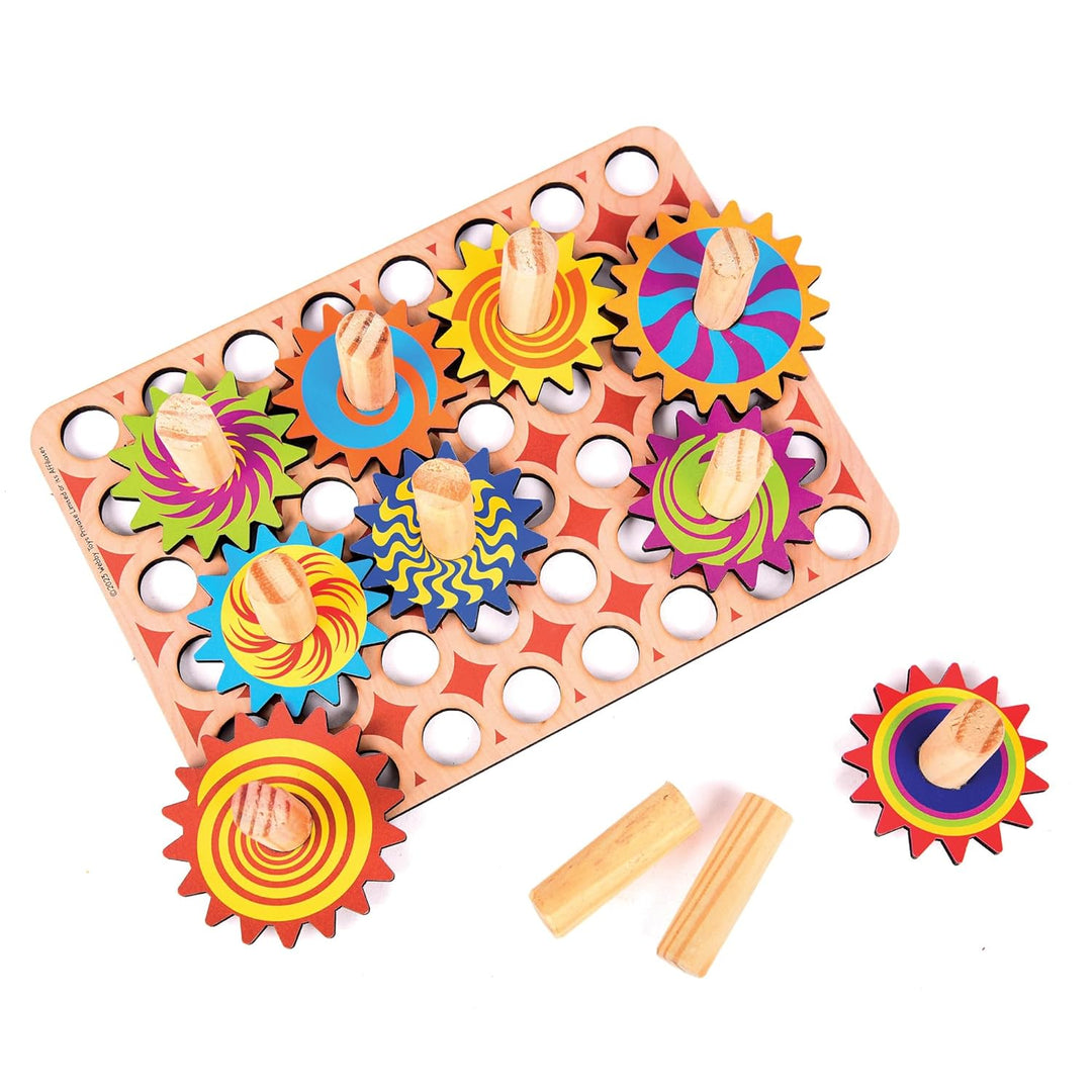 Webby Wooden Spinny Gear Puzzle